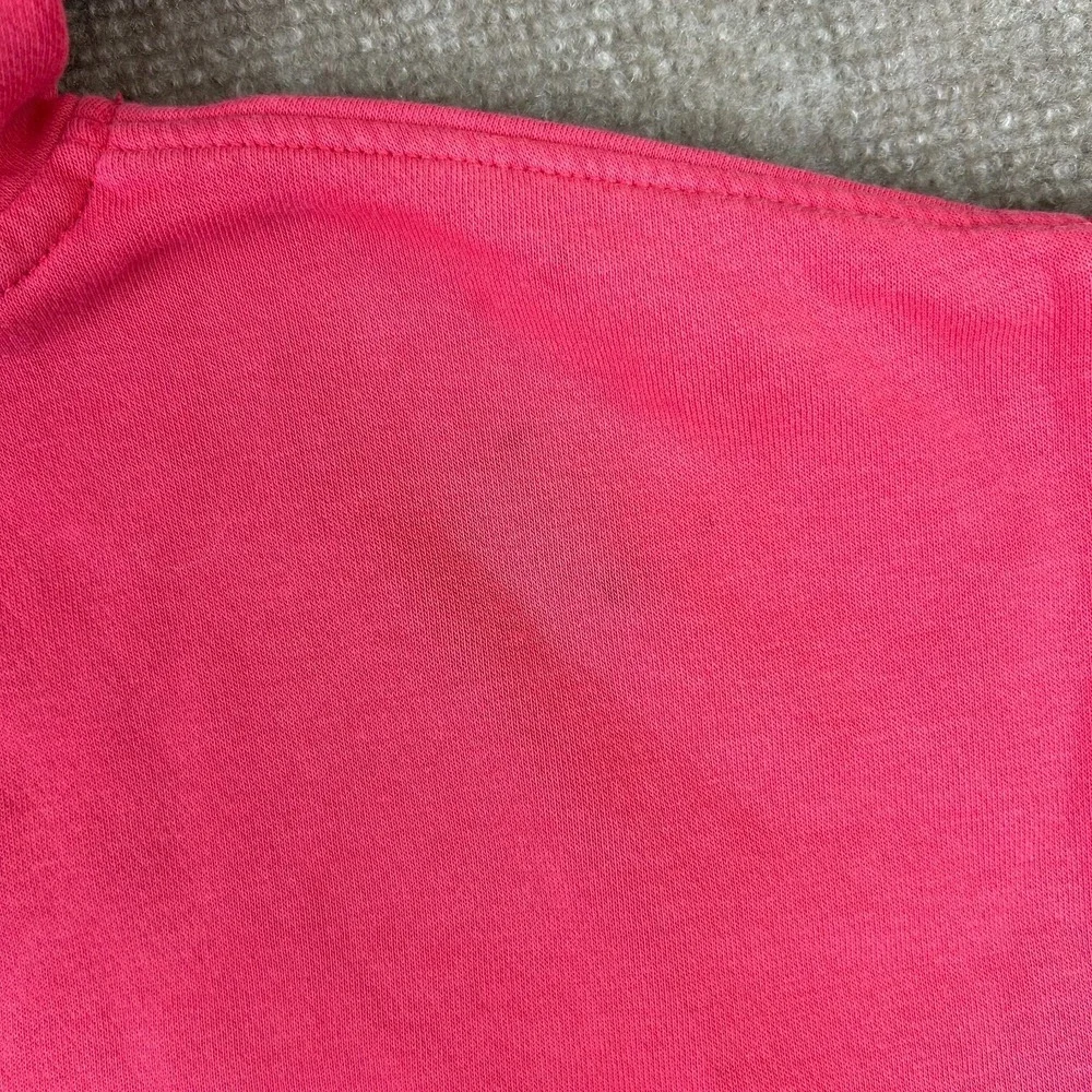 Nike Club Fleece Oversized Pullover Hoodie Girls Medium Aster Pink Swoosh Logo